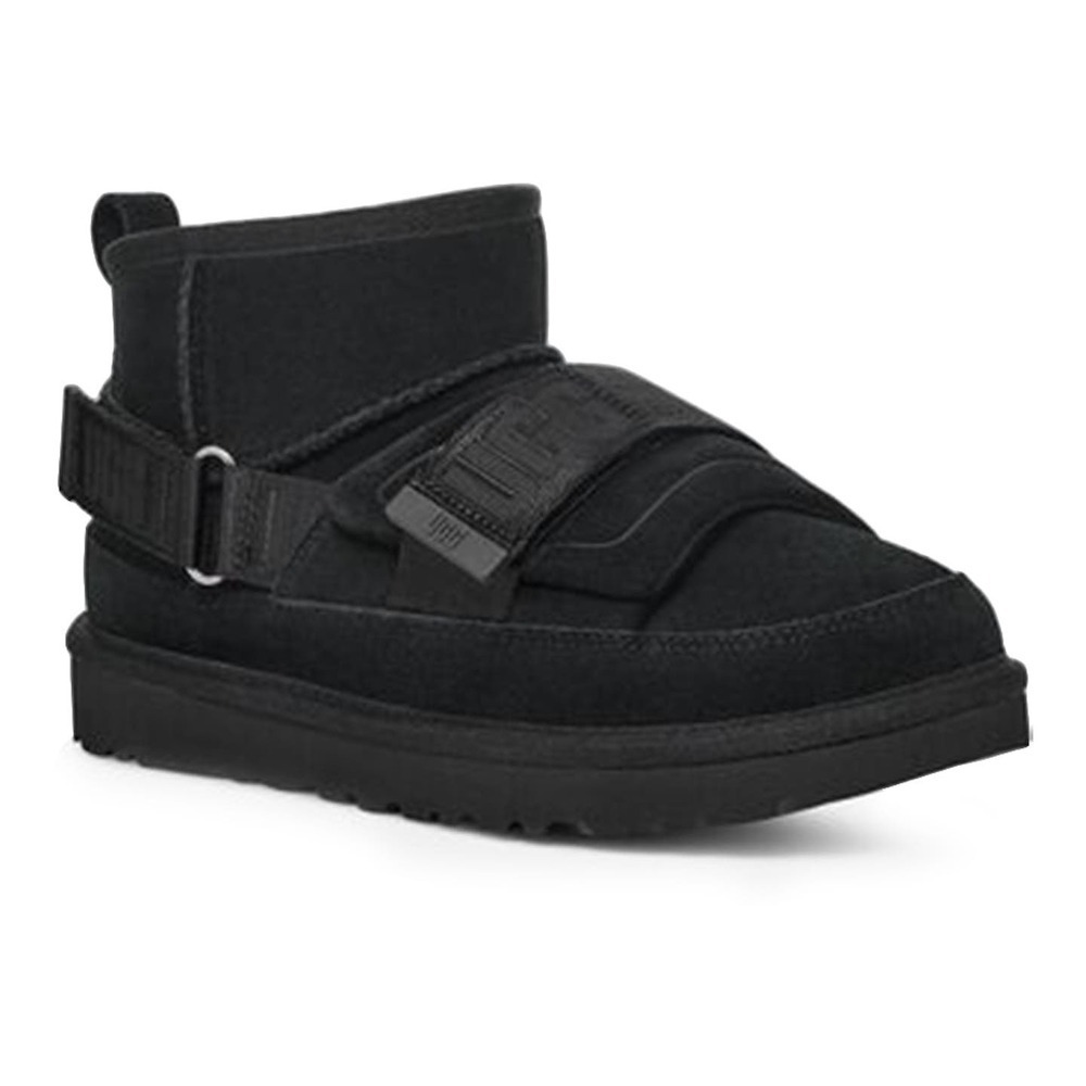 UGG‎ Classic Ultra Mini Hybrid Strap Short Boots in Black Size 9 - Picture 2 of 11